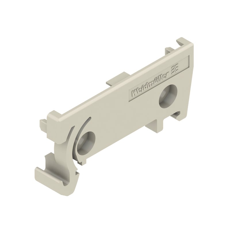 WEIDMULLER - Piastra terminale (custodia sagomata), Larghezza: 8 , IP00, PA 66, grigio sasso