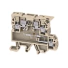 WEIDMULLER - Morsetto componibile portafusibile, Collegamento a vite, beige / giallo, 4 mm², 6.3 A, 230 V, Numero di collegamenti: 3, Numero di piani: 2, TS 35, TS