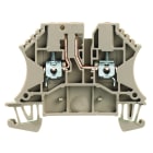 WEIDMULLER - Morsetto sezionatore di prova, Collegamento a vite, Beige scuro, 2.5 mm², 24 A, 500 V, Numero di collegamenti: 2, Numero di piani: 1