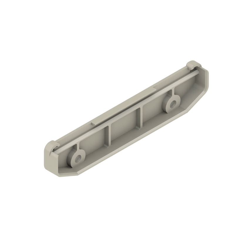 WEIDMULLER - Piastra terminale (custodia sagomata), Larghezza: 22 , IP20 installato, PA 66, grigio sasso