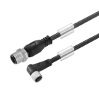 WEIDMULLER - Cavi sensore-attuatore, M12 / M8, Numero di poli: 3, 9.2 m, perno, dritto - presa, 90°, LED: No, Schermato: No