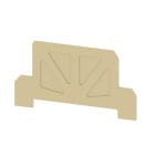 WEIDMULLER - Piastra terminale per morsetti, beige, Posizione verticale: 73.5 mm, Larghezza: 1.5 mm, V-2, poliammide 66, bloccabile: Sì