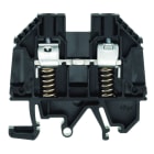 WEIDMULLER - Morsettiera passante, Collegamento a vite, nero, 6 mm², 41 A, 690 V, Numero di collegamenti: 2