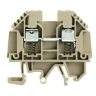 WEIDMULLER - Morsettiera passante, Collegamento a vite, Beige scuro, 4 mm², 32 A, 690 V, Numero di collegamenti: 2