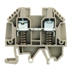 WEIDMULLER - Morsettiera passante, Collegamento a vite, Beige scuro, 6 mm², 41 A, 690 V, Numero di collegamenti: 2