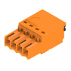 WEIDMULLER - Connettore PCB (collegamento del conduttore), 160 V, 17.5 A, Passo in mm: 3.50, 1.5 mm², Numero di poli: 4, PUSH IN con attuatore, Box