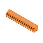 WEIDMULLER - Morsetto per circuito stampato 320V 17.5A Passo 5.08mm 2.5mm² 16 poli Collegamento a vite/saldare THT 135° LM 5.08/16/135 3.5SN OR BX.