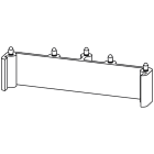 WEIDMULLER - Elemento intermedio ZW 45 RS OR, custodia profilo modulare, larghezza 45, IP00, PA 66, arancione.