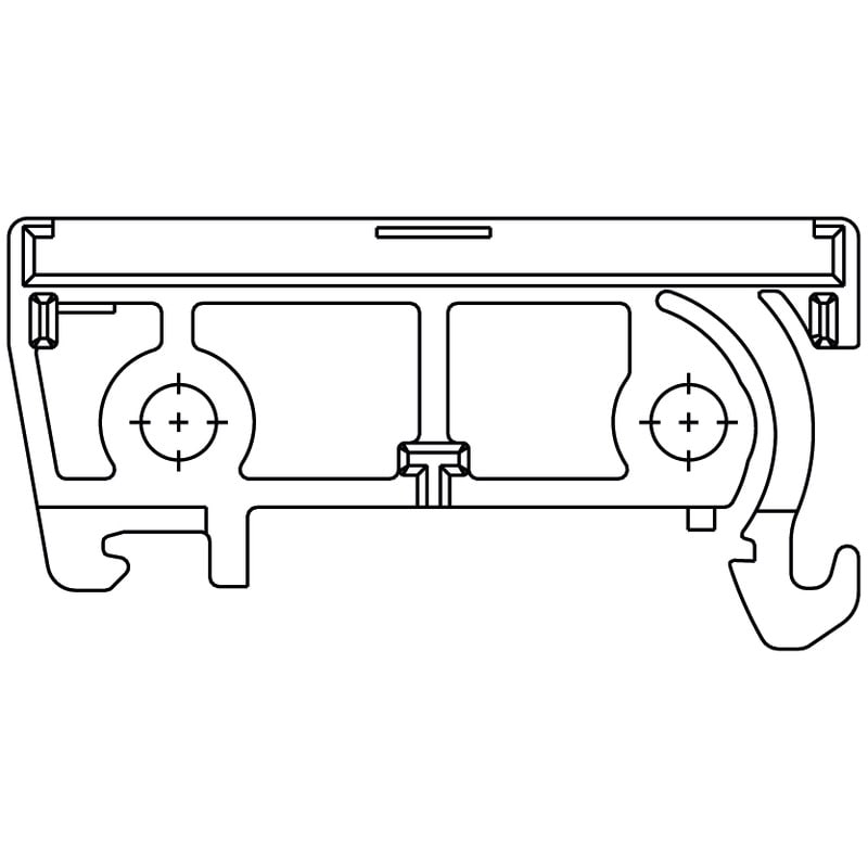 WEIDMULLER - Piastra terminale (custodia sagomata), Larghezza: 8, IP00, PA 66, arancione AP 45/RE OR 1665.