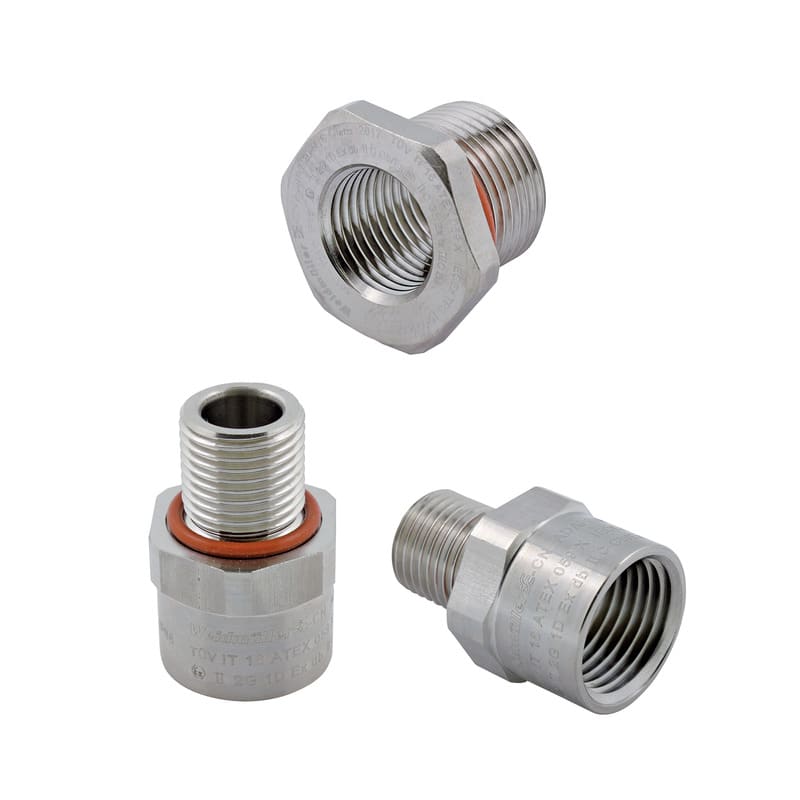 WEIDMULLER - Adattatore M16 (Pressacavo) per filettatura 1/2" NPT ADAPS M16-NPT1/2-W.