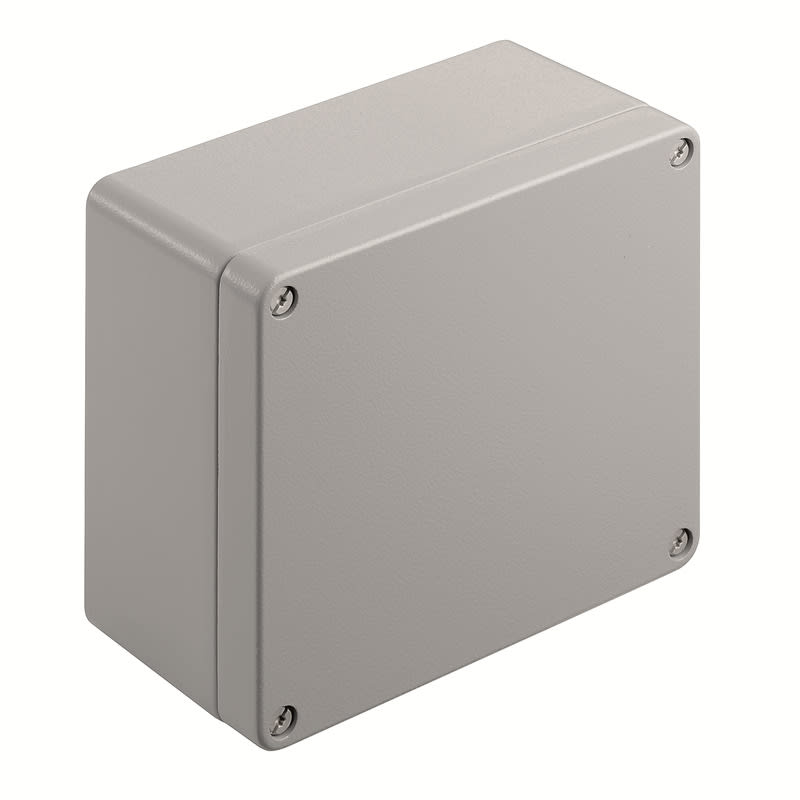 WEIDMULLER - Custodia in metallo Ex, 160 x 160 x 91 mm, Rivestito a polvere, Piastra a flangia: No, M6 torx stainless steel screws with slot KLIPPON K52 EX RAL7001.