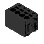 WEIDMULLER - Morsetto per circuito stampato 320V 24A Passo 5.00mm² 2.5mm² 4 poli PUSH IN senza attuatore Collegamento saldare THT 180° LMFS 5.00/04/180 3.5SN BK BX