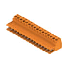 WEIDMULLER - Connettori per circuito stampato 320V 21.5A Passo 5.08mm 3.31mm² 16 poli Collegamento a vite Box SLS 5.08/16/180 SN OR BX.