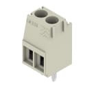 WEIDMULLER - Morsetto per circuito stampato, 160V, 16A, Passo 3.50mm, 2.08mm², 2 poli, Collegamento a vite/saldare THT, 90°, Box - LM 3.50/02/90 3.2SN GY BX.