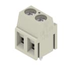WEIDMULLER - Morsetto per circuito stampato, 320V, 17.5A, Passo 5.00mm, 2.5mm², 2 poli, Collegamento a vite, Saldatura THT, 90°, LM 5.00/02/90 3.5SN GY BX.