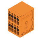 WEIDMULLER - Morsetto per circuito stampato 200V 17.5A Passo 3.50mm 1.5mm² 8 poli PUSH IN attuatore Collegamento saldare THT 90° LS2HF 3.50/08/90 3.5SN OR BX