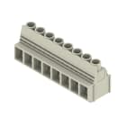 WEIDMULLER - Morsetto per circuito stampato 1000V 76A Passo 10.16mm 16mm² 8 poli Collegamento a vite/saldare THT 90° Box LUP 10.16/08/90 5.0SN GY BX