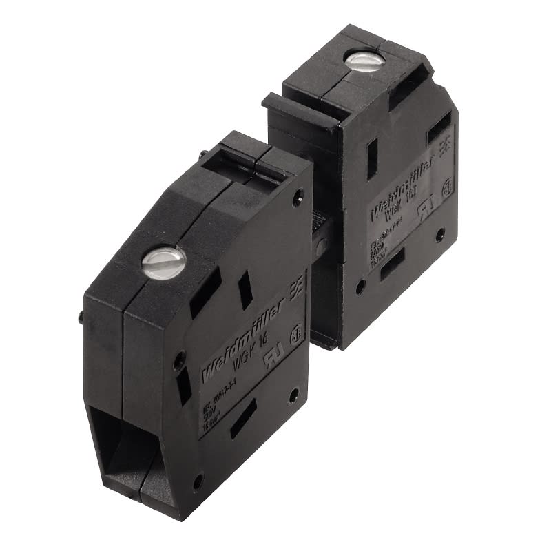 WEIDMULLER - Morsetto passante 500V 76A, larghezza 15.7mm, 25mm², collegamento a vite, box WGK 16/Z BK BX.