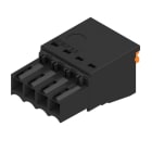 WEIDMULLER - Connettori per circuito stampato, 160V, 17.5A, Passo 3.50mm, 1.5mm², 4 poli, PUSH IN con attuatore, Box BLF 3.50/04/180QV SN BK BX.