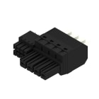 WEIDMULLER - Connettore ibrido 7.62 mm, 4 poli, PUSH IN con attuatore BVFL 7.62HP/04/180 BCF/08R SN BK BX.