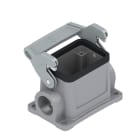 WEIDMULLER - Custodia di base con connettori a innesto industriali, gancio longitudinale in basso, dimensione 3, IP65 in condizione innestata HDC 06B SLU 1PG16G N.