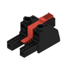 WEIDMULLER - Connettori per circuito stampato, 1000V, 57A, Passo 7.62mm, 10mm², 2 poli, Collegamento a vite, Box BVZ 7.62IT/02/180MF2 SN BK BX PRT.