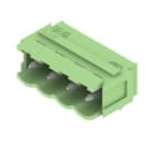 WEIDMULLER - Connettori per circuito stampato 320V 18A Passo 5.00mm 4 poli Collegamento saldare THT SL 5.00/04/90B 3.2SN GN BX