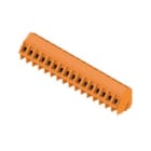 WEIDMULLER - Morsetto per circuito stampato 320V 17.5A Passo 5.00mm 2.5mm² 16 poli Collegamento a vite/saldare THT 135° LM 5.00/16/135 3.5SN OR BX