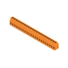 WEIDMULLER - Morsetto per circuito stampato 320V 17.5A Passo 5.00mm 2.5mm² 22 poli Collegamento a vite/saldare THT 90° LM 5.00/22/90 3.5SN OR BX
