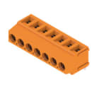 WEIDMULLER - Morsetto per circuito stampato 320V 17.5A Passo 5.00mm 2.5mm² 7 poli Collegamento a vite/saldare THT 180° LM 5.00/07/180 3.5SN OR BX