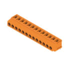 WEIDMULLER - Morsetto per circuito stampato 320V 17.5A Passo 5.00mm 2.5mm² 13 poli Collegamento a vite/saldare THT 180° LM 5.00/13/180 3.5SN OR BX