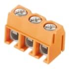 WEIDMULLER - Morsetto per circuito stampato, 250V, 24A, Passo 5.00mm, 2.5mm², 4 poli, Collegamento a pressione con staffa, Saldar PM 5.00/04/90 3.5SN OR BX.