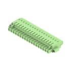 WEIDMULLER - Connettori per circuito stampato, 320V, 27A, Passo 5.08mm, 2.5mm², 18 poli, Collegamento TOP, BLT 5.08HC/18/180F SN GN BX.