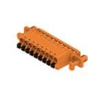 WEIDMULLER - Connettori per circuito stampato 320V 25.9A Passo 5.08mm 3.31mm² 9 poli PUSH IN attuatore Box SLF 5.08/09/180DF SN OR BX.