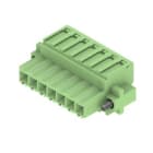 WEIDMULLER - Connettori per circuito stampato 160V 17A Passo 3.50mm 1.5mm² 7 poli Collegamento a vite Box BL 3.50/07/180F SN GN BX.