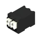 WEIDMULLER - Morsetto per circuito stampato 160V 17.5A Passo 3.50mm 1.5mm² 2 poli PUSH IN attuatore Collegamento saldare SMD 90° LSF-SMD 3.50/02/90 SN BK RL.