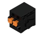WEIDMULLER - Morsetto per circuito stampato 320V 24A Passo 5.00mm 2.5mm² 2 poli PUSH IN attuatore Collegamento saldare THT 90° LMF 5.00/02/90 3.5SN BK BX
