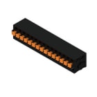 WEIDMULLER - Morsetto per circuito stampato 320V 24A Passo 5.00mm² 2.5mm² 15 poli PUSH IN attuatore Collegamento saldare THT 90° LMF 5.00/15/90 3.5SN BK BX