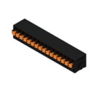 WEIDMULLER - Morsetto per circuito stampato 320V 24A Passo 5.00mm² 2.5mm² 16 poli PUSH IN attuatore Collegamento saldare THT 90° LMF 5.00/16/90 3.5SN BK BX
