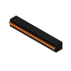 WEIDMULLER - Morsetto per circuito stampato 320V 24A Passo 5.00mm² 2.5mm² 22 poli PUSH IN attuatore Collegamento saldare THT 90° LMF 5.00/22/90 3.5SN BK BX