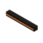 WEIDMULLER - Morsetto per circuito stampato 320V 24A Passo 5.00mm 2.5mm² 24 poli PUSH IN attuatore Collegamento saldare THT 90° LMF 5.00/24/90 3.5SN BK BX