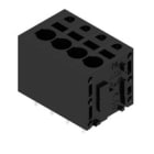 WEIDMULLER - Morsetto per circuito stampato 320V 24A Passo 5.00mm² 2.5mm² 4 poli PUSH IN senza attuatore Collegamento saldare THT 180° LMFS 5.00/04/180 3.5SN BK BX
