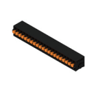 WEIDMULLER - Morsetto per circuito stampato 320V 24A Passo 5.08mm 2.5mm² 21 poli PUSH IN attuatore Collegamento saldare THT 90° LMF 5.08/21/90 3.5SN BK BX