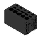 WEIDMULLER - Morsetto per circuito stampato 320V 24A Passo 5.08mm 2.5mm² 5 poli PUSH IN senza attuatore Collegamento a saldare THT 180° LMFS 5.08/05/180 3.5SN BK BX