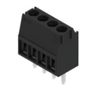 WEIDMULLER - Morsetto per circuito stampato 160V 16A Passo 3.50mm 2.08mm² 4 poli Collegamento a vite/saldare THT 90° Box LM 3.50/04/90 4.5SN BK BX.