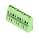 WEIDMULLER - Morsetto per circuito stampato 320V 17.5A Passo 5.08mm 2.5mm² 9 poli Collegamento a vite/saldare THT 90° LM1N 5.08/09/90 3.5SN GN BX