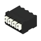 WEIDMULLER - Morsetto per circuito stampato 160V 17.5A Passo 3.50mm 1.5mm² 4 poli PUSH IN attuatore Collegamento saldare SMD 90° LSF-SMD 3.50/04/90 SN BK RL.