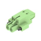 WEIDMULLER - Connettori per circuito stampato, 320V, 27A, Passo 5.08mm, 2.5mm², 2 poli, Collegamento TOP, BLT 5.08HC/02/180F SN GN BX.