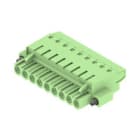 WEIDMULLER - Connettori per circuito stampato, 320V, 27A, Passo 5.08mm, 2.5mm², 9 poli, Collegamento TOP, BLT 5.08HC/09/180F SN GN BX.