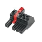 WEIDMULLER - Connettore 7.62mm BVZ 7.62HP/04/180MF4 SN BK BX.